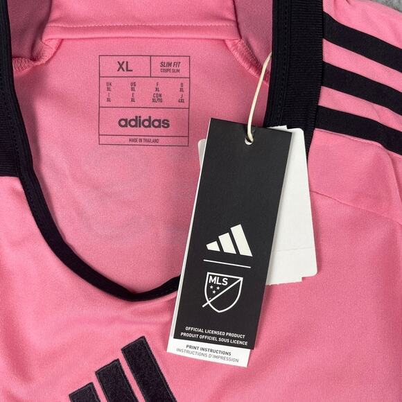Leo Messi Inter Miami CF Men's Adidas X-Large Pink Black Home Stadium Jersey - Picture 3 of 13